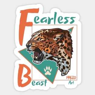 Fearless Beast Jaguar Sticker